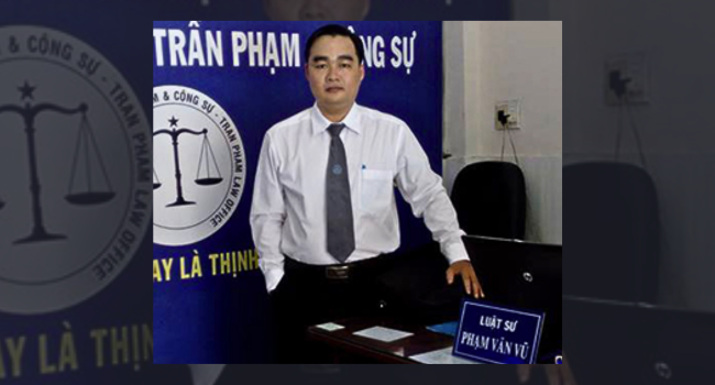 Luật sư Phạm Văn Vũ