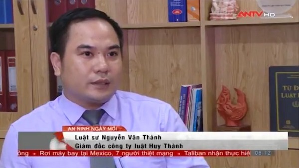 Luật sư Nguyễn Văn Thành 